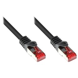 Alcasa 7.5m Cat6 S/FTP câble de réseau Noir 7,5 m S/FTP (S-STP)