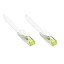 GoodConnections RJ45 Patchkabel mit Cat. 7 Rohkabel und Rastnasenschutz (), S/FTP, PiMF, halogenfrei, 500MHz, OFC,