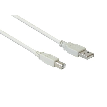 Alcasa 2510-05 USB cable USB 2.0 0.5 m USB A USB B White