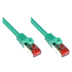 Alcasa 0.25m Cat6 S/FTP networking cable Green S/FTP (S-STP)