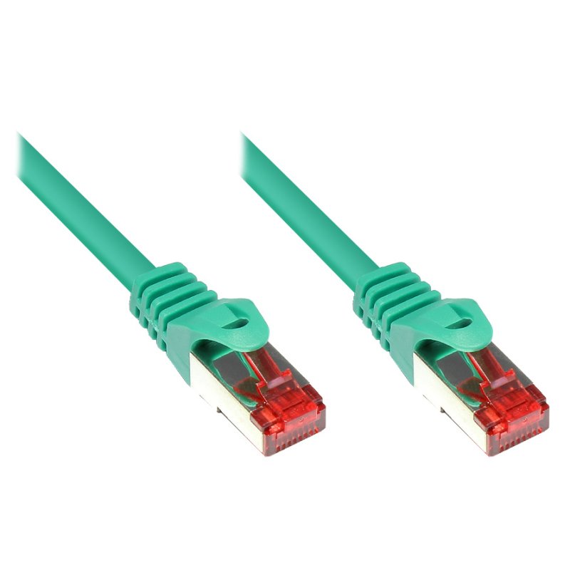 Alcasa 0.25m Cat6 S/FTP networking cable Green S/FTP (S-STP)