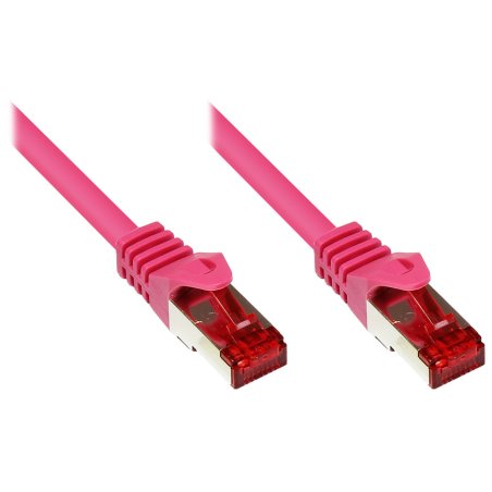 Alcasa 7m Cat6 S/FTP câble de réseau Magenta 10 m S/FTP (S-STP)