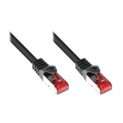Alcasa CAT6 S/FTP 25 m câble de réseau Noir S/FTP (S-STP)