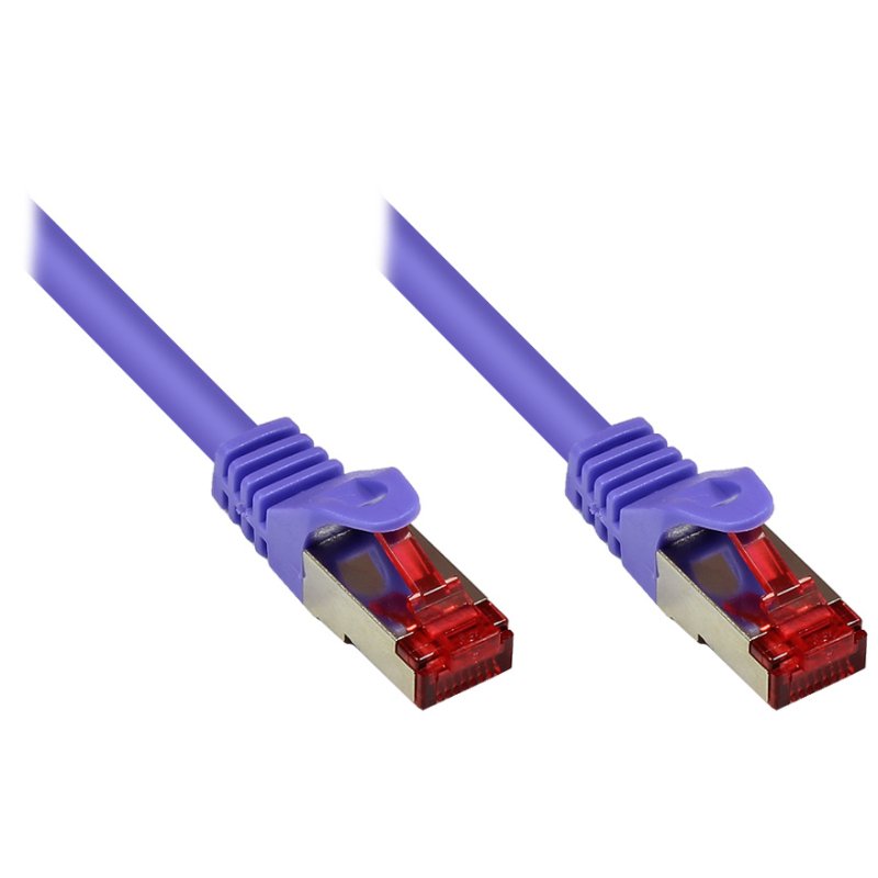 Alcasa 10m Cat6 S/FTP câble de réseau Violet S/FTP (S-STP)