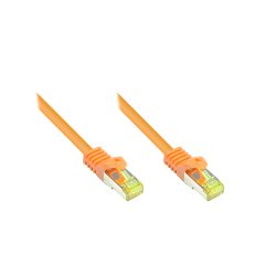 GoodConnections RJ45 Patchkabel mit Cat. 7 Rohkabel und Rastnasenschutz (), S/FTP, PiMF, halogenfrei, 500MHz, OFC,