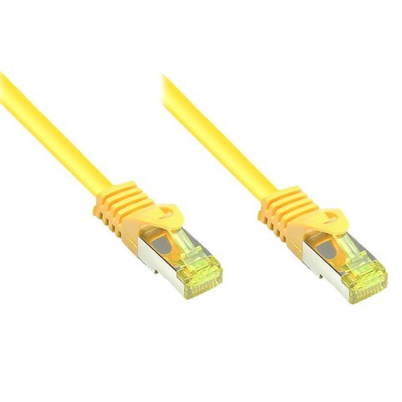 Alcasa 8070R-003Y câble de réseau Jaune 0,25 m Cat7 S/FTP (S-STP)