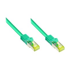 Alcasa S/FTP Cat.7 1m câble de réseau Vert Cat7 S/FTP (S-STP)