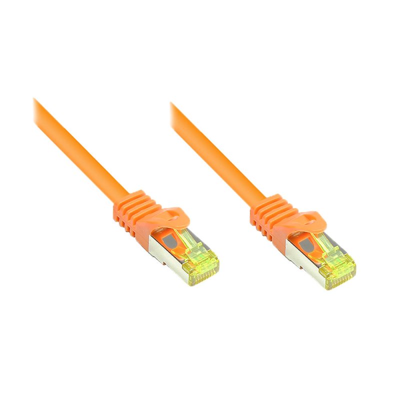 Alcasa Cat.7 S/FTP 3m câble de réseau Orange Cat7 S/FTP (S-STP)