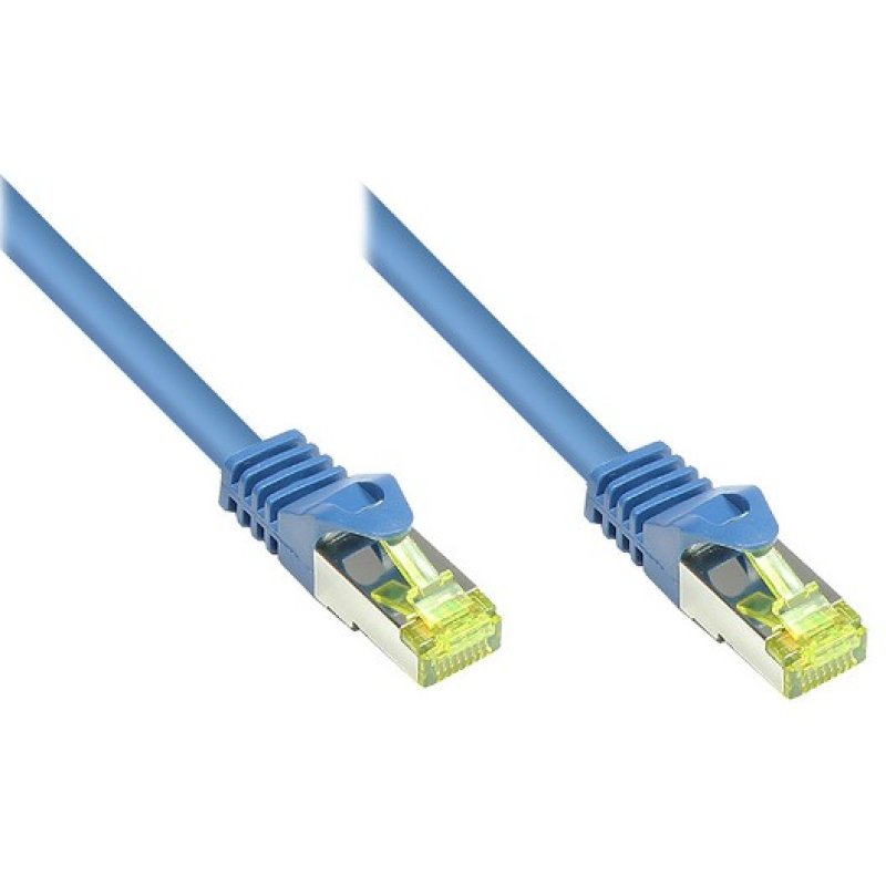 Alcasa 30m Cat. 7, S/FTP câble de réseau Bleu Cat7 S/FTP (S-STP)