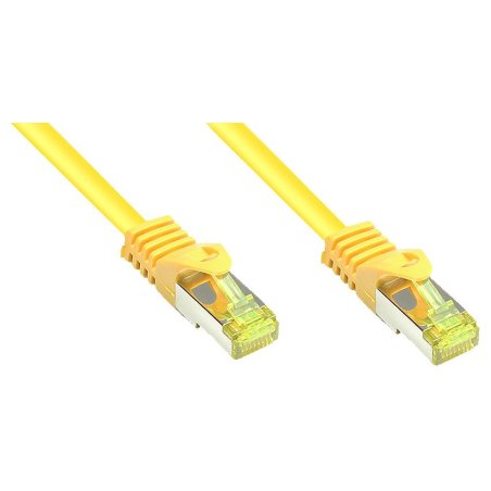 GoodConnections RJ45 Patchkabel mit Cat. 7 Rohkabel und Rastnasenschutz (), S/FTP, PiMF, halogenfrei, 500MHz, OFC,