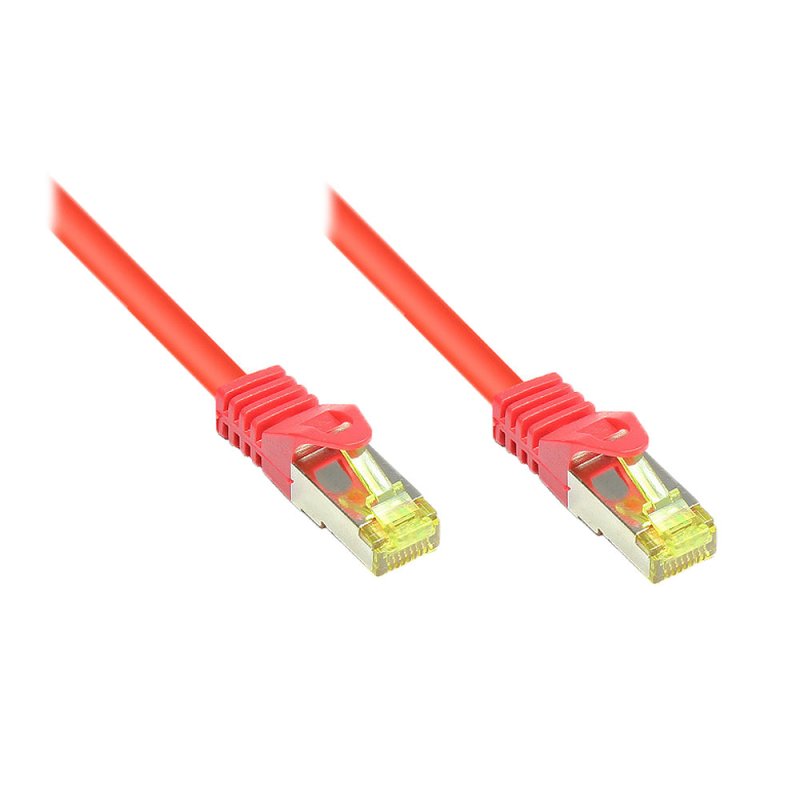 Alcasa 50m Cat7 RJ-45 networking cable Red S/FTP (S-STP)