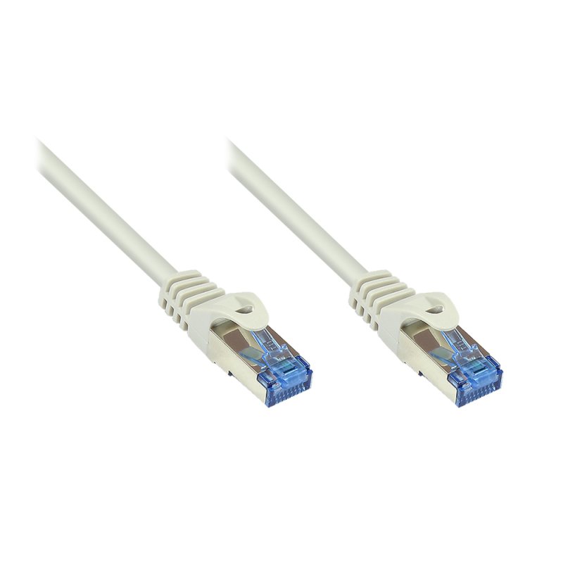 Alcasa Cat. 6A S/FTP 3m câble de réseau Gris Cat6a S/FTP (S-STP)
