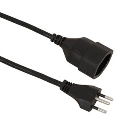 VALUE 19.99.1182 câble électrique Noir 10 m Coupleur C12 Coupleur C13