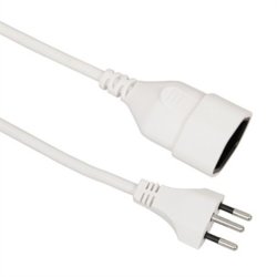 VALUE 19.99.1184 câble électrique Blanc 5 m Coupleur C12 Coupleur C13