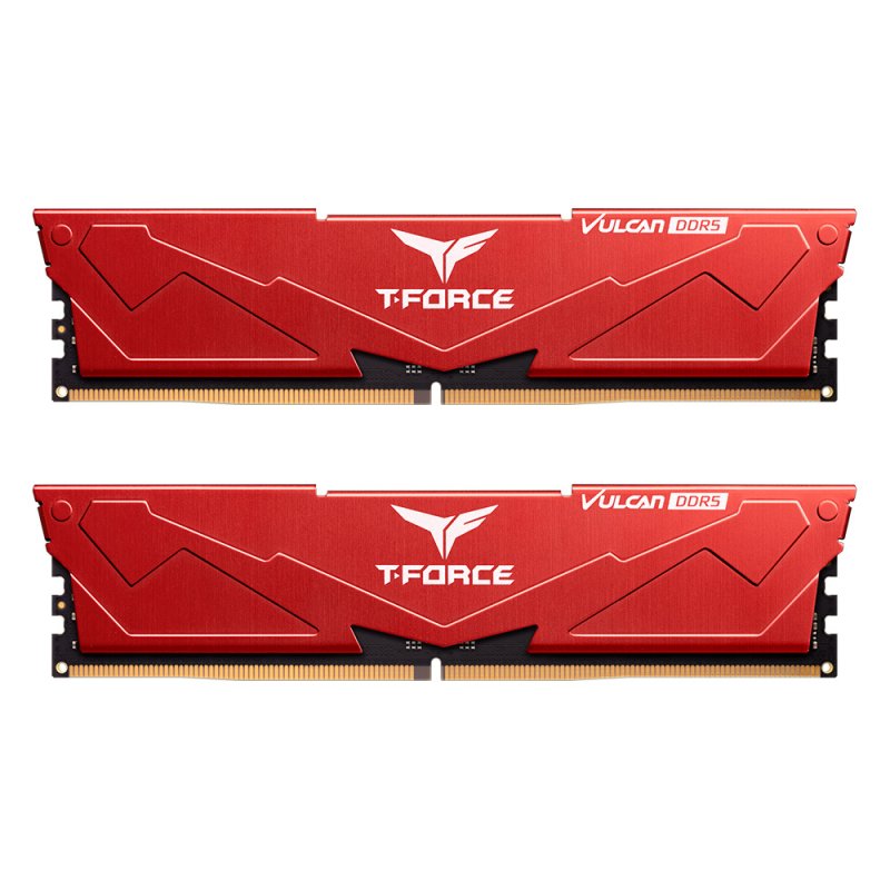 32GB Team Group T-Force Vulcan Desktop Memory rot - 32 GB, 6.000 MHz