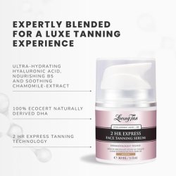 Loving Tan 2hr Express Face Tanning Serum Medium Streak Free Natural