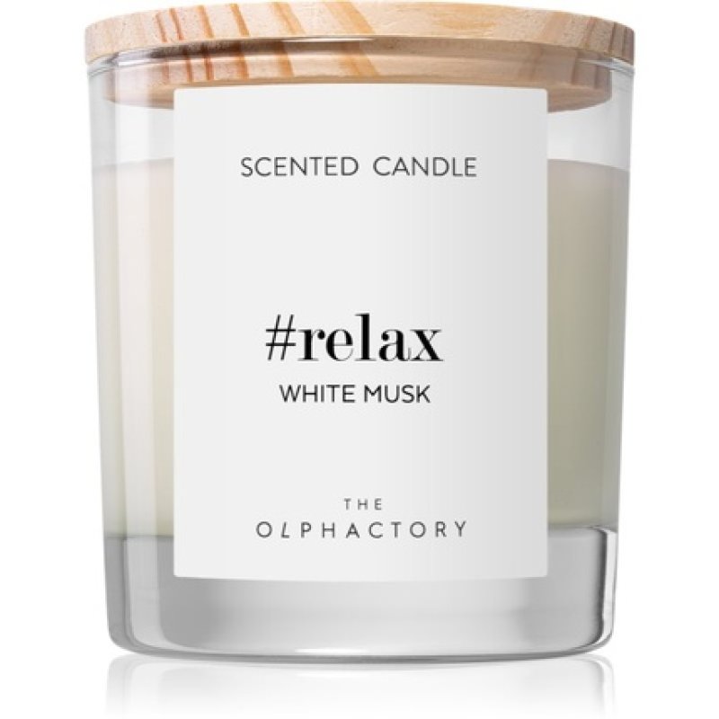 Ambientair Olphactory White Musk Scented Candle Relax 200g