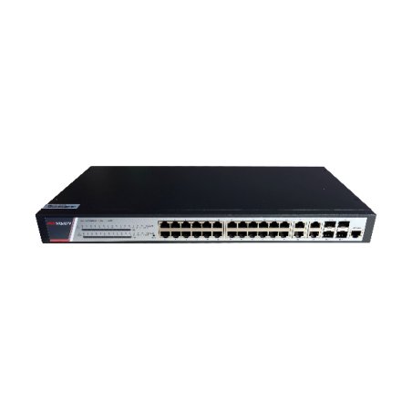 Hikvision DS-3E2528P(B) commutateur réseau Géré Gigabit Ethernet (10/100/1000) Connexion Ethernet, supportant
