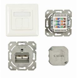 Synergy 21 S216357 prise de courant 2 x RJ-45 Blanc
