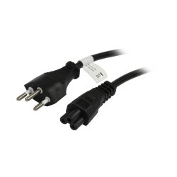 Synergy21 Netzkabel 230V Schweiz(Stecker)J12/Kaltgeräte C5(Buchse,Michymouse), 1,8m, Black,