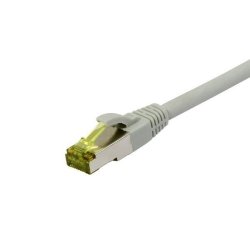 Synergy21 Patchkabel RJ45, CAT6A 500Mhz, 15m, grau, S-STP(S/FTP), TPE/LSZH(Ultraflex), AWG26, mit CAT7 Rohkabel,