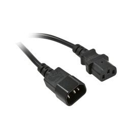 Synergy21 Netzkabel 230V Kaltgeräte IEC-C13(Buchse)/Kaltgeräte IEC-C14(Stecker), 2m, ,