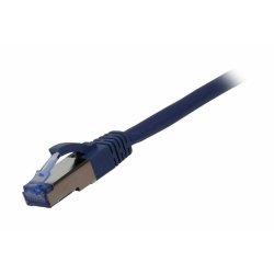 Synergy21 Patchkabel RJ45, CAT6A 500Mhz, 1,0m, blau, S-STP(S/FTP), Komponent getestet(GHMT certified), AWG26,