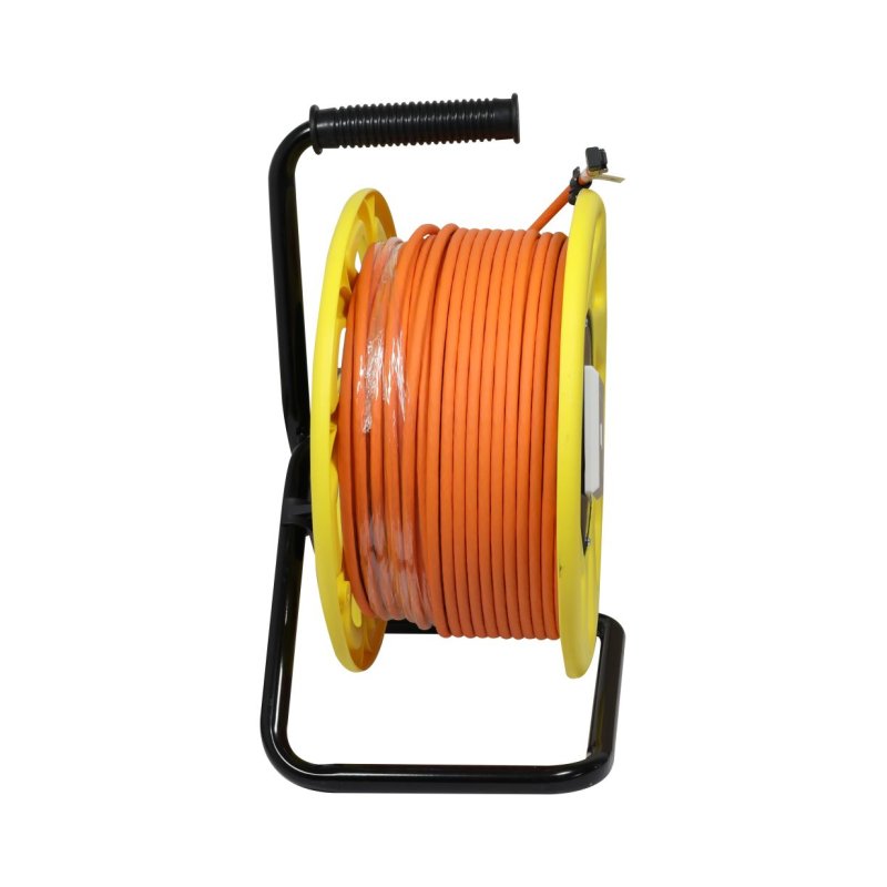 Synergy21 Kabeltrommel, CAT6A, 90m, CAT7A Rohkabel S-STP(S/FTP), mit 1x Buchse/Stecker RJ45(CAT6A), LSZH,