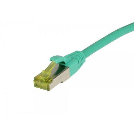 Synergy21 Patchkabel RJ45, CAT6A 500Mhz, 10m, grün, S-STP(S/FTP), TPE/LSZH(Ultraflex), AWG26, mit CAT7 Rohkabel,