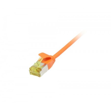 Synergy21 Patchkabel RJ45, CAT6A 500Mhz, 10m, orange, U/FTP, slimline rund d3,8mm, TPE/LSZH(Superflex), AWG32, mit