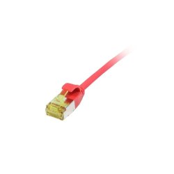 Synergy21 Patchkabel RJ45, CAT6A 500Mhz, 1,5m, rot, U/FTP, slimline rund d3,8mm, TPE/LSZH(Superflex), AWG32, mit CAT7