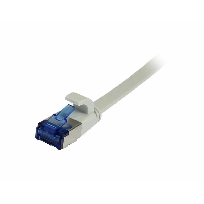 Synergy21 Patchkabel RJ45, CAT6A 500Mhz, 3m, grau, U/FTP, flach, TPE(Superflex), AWG32,