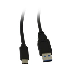 Synergy21 Kabel USB, C(St) A(St), 1,0m, USB3.1, schwarz, 10G/3A, Gen 2