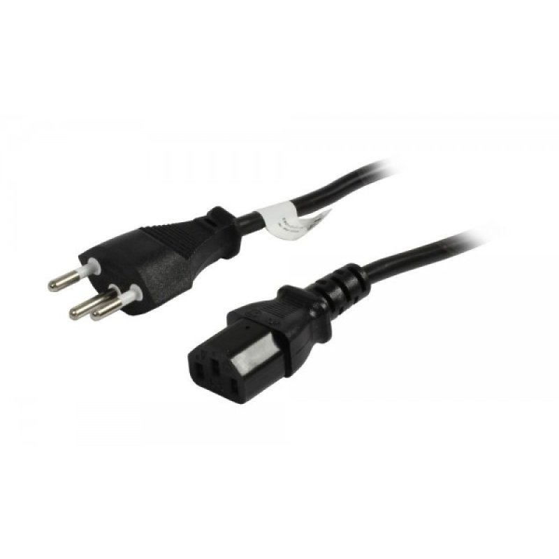 Synergy 21 S215444 câble électrique Noir 2 m Prise d'alimentation type J Coupleur C13