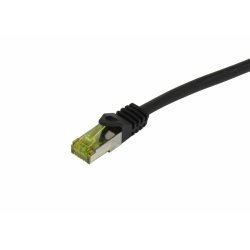Synergy21 Patchkabel RJ45, CAT6A 500Mhz, 1,0m, schwarz, S-STP(S/FTP), PUR Indoor/Outdoor/Indu