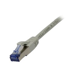 Synergy21 Patchkabel RJ45, CAT6A 500Mhz, 1,5m, grau, S-STP(S/FTP), Komponent getestet(GHMT certified), AWG26,
