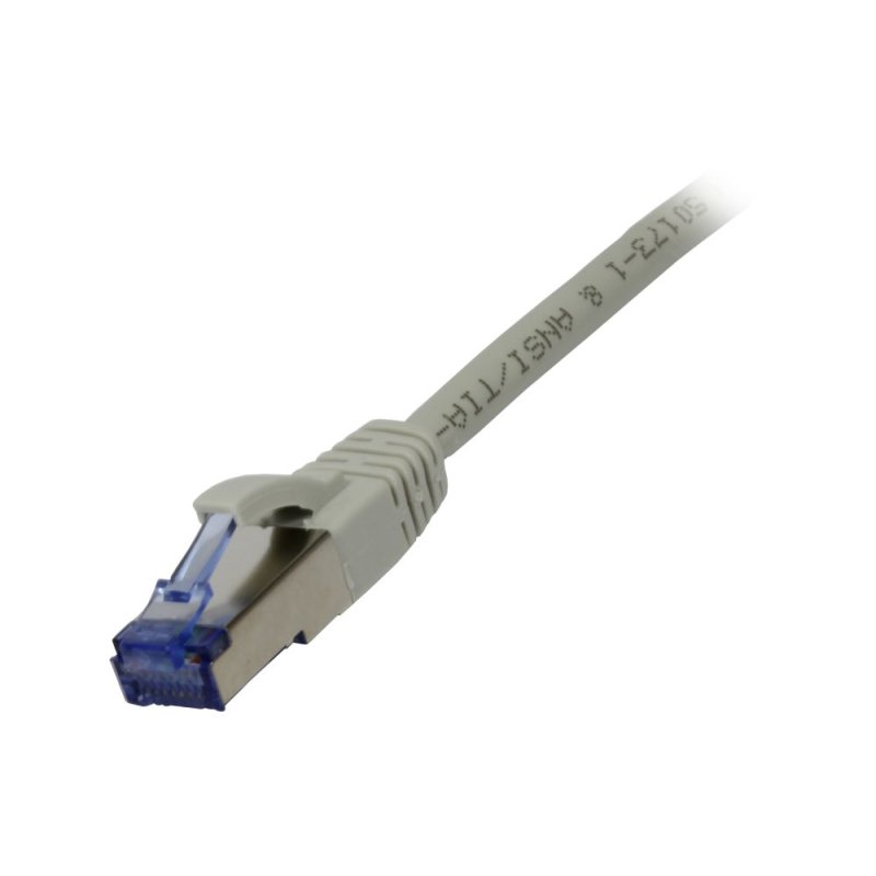 Synergy21 Patchkabel RJ45, CAT6A 500Mhz, 5m, grau, S-STP(S/FTP), Komponent getestet(GHMT certified), AWG26,