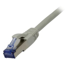 Synergy21 Patchkabel RJ45, CAT6A 500Mhz, 0,5m, grau, S-STP(S/FTP), AWG26, LSZH,