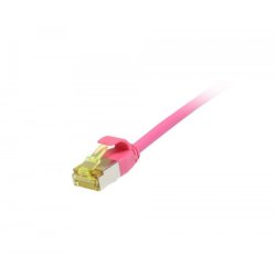 Synergy21 Patchkabel RJ45, CAT6A 500Mhz, 1,5m, magenta, U/FTP, slimline rund d3,8mm, TPE/LSZH(Superflex), AWG32, mit