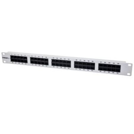Synergy21 Patch Panel 50xTP, CAT3, ISDN, 19, Lichtgrau ,
