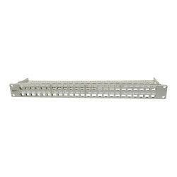 Synergy21 Keystone, Modulträger, 19Patchpanel für 48xTP-Modul, 1HE(t95mm), Lichtgrau