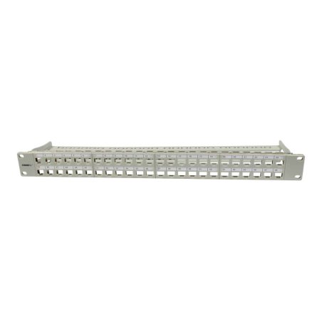 Synergy21 Keystone, Modulträger, 19Patchpanel für 48xTP-Modul, 1HE(t95mm), Lichtgrau