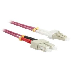 Synergy21 LWL-2-Faser-Patchk. 0,5mtr.LC-SC, 50/125um,OM4, AD3mm,