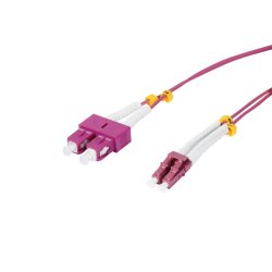 Synergy 21 S217010 câble InfiniBand et à fibres optiques 0,5 m 2x LC 2x SC Bordeaux, Blanc
