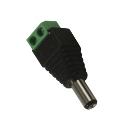 Synergy 21 S21-LED-000219 connecteur de fils DC/2.1 x 5.5 mm Noir, Vert