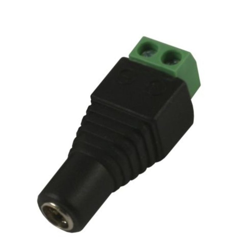 Synergy 21 S21-LED-000220 connecteur de fils DC/2.1 x 4 mm Noir, Vert