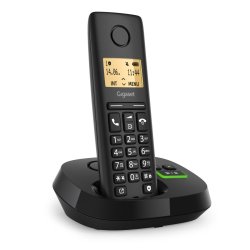 Gigaset PURE 100A Analog/DECT telephone Caller ID Black