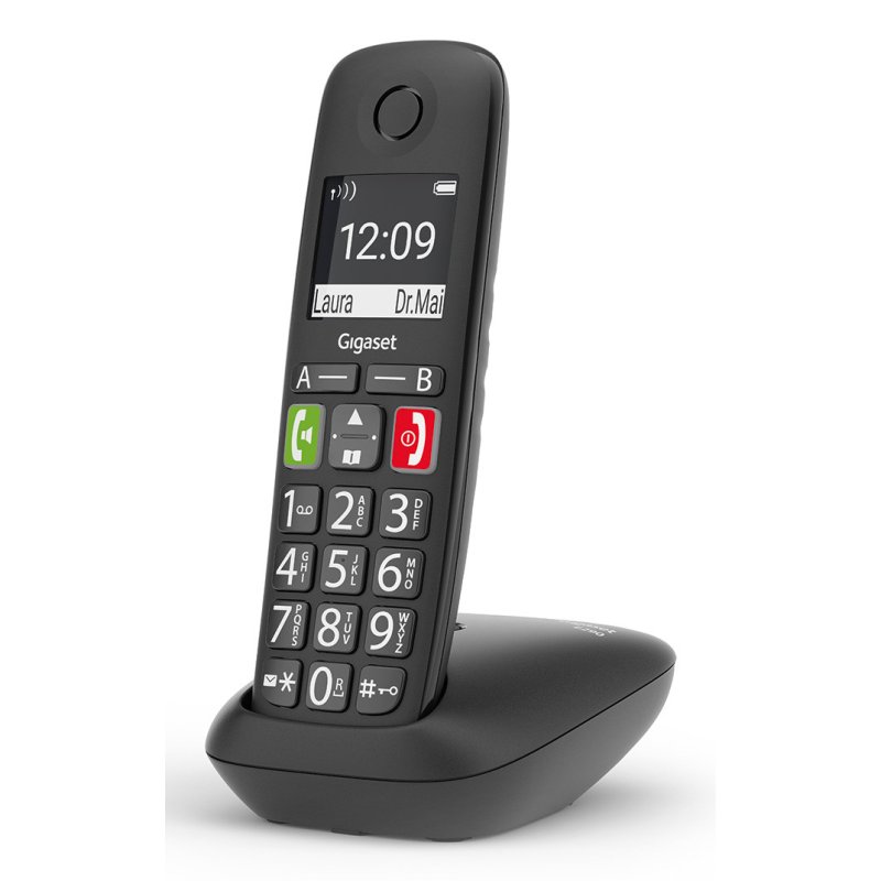 Gigaset E290A Analog/DECT telephone Caller ID Black