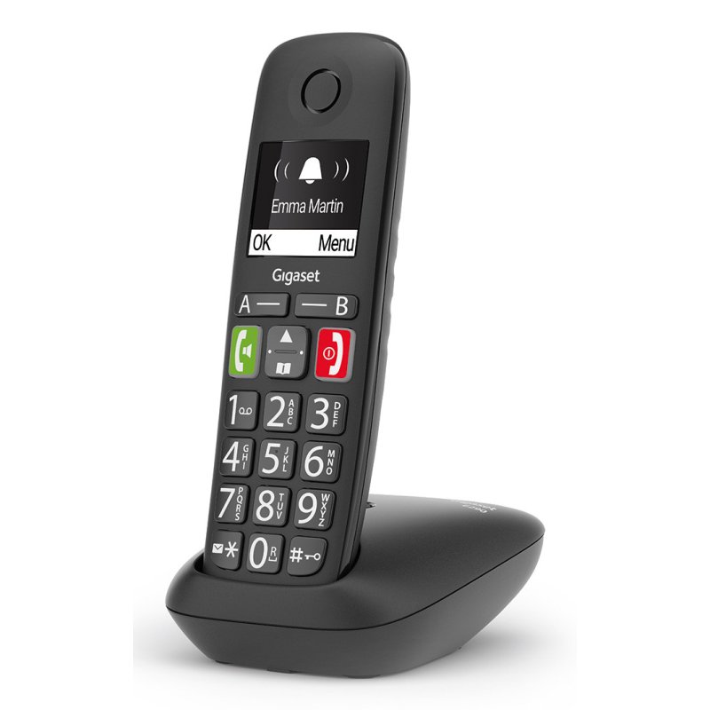 Gigaset E290A Analog/DECT telephone Caller ID Black