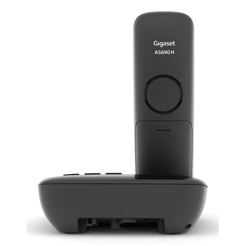 Gigaset AS690A Téléphone analog/dect Identification de l'appelant Noir